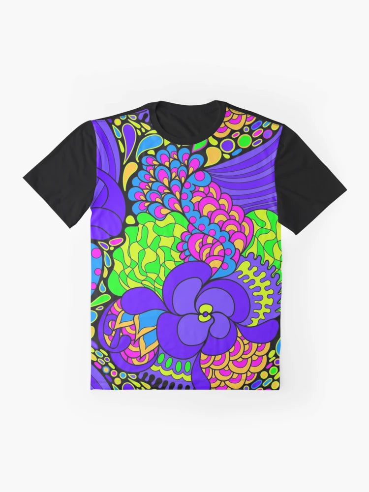 60s hippie psychedelic pattern