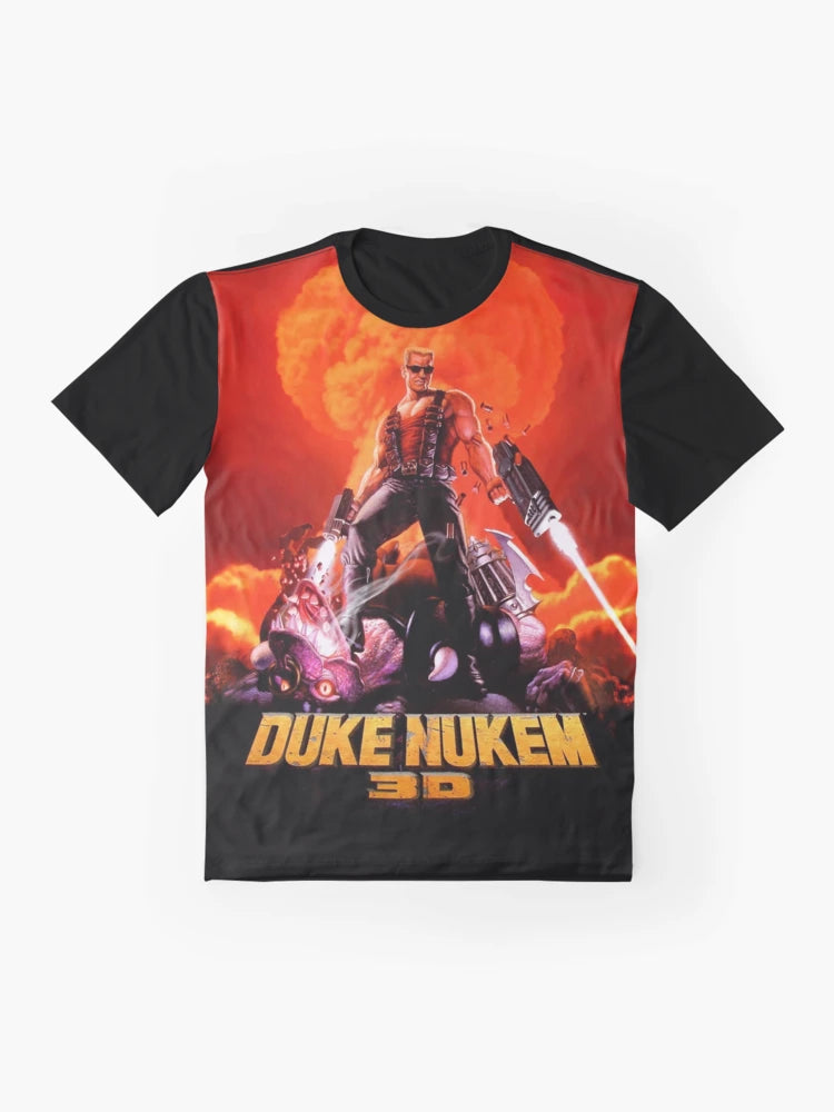 Duke Nukem 3D retro game print (High Contrast)
