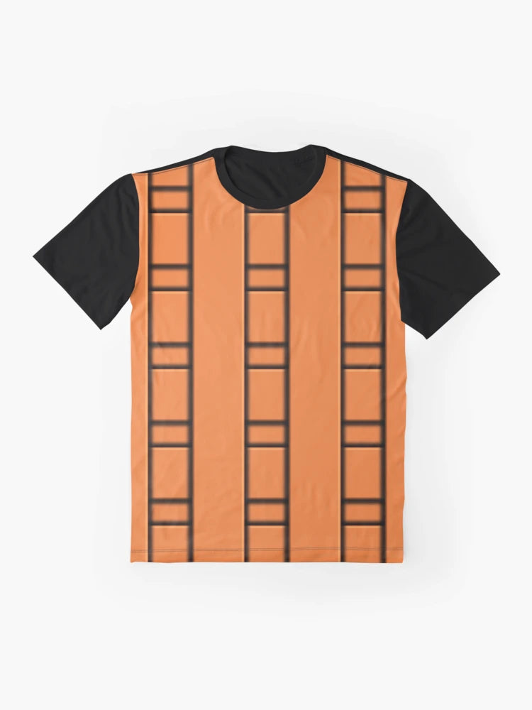 3D Orange Geometric Abstract Pattern