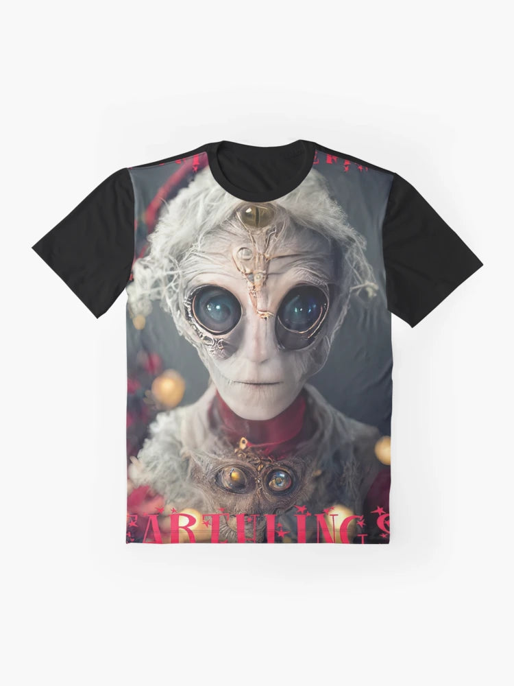 A fun Alien greetings Christmas card for Earthling's