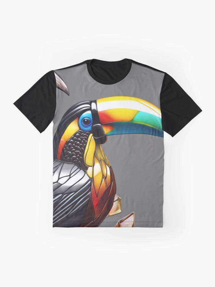 Engraved Glass Toucan