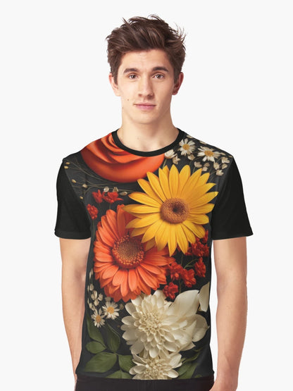 3D Artwork of Different Flowers