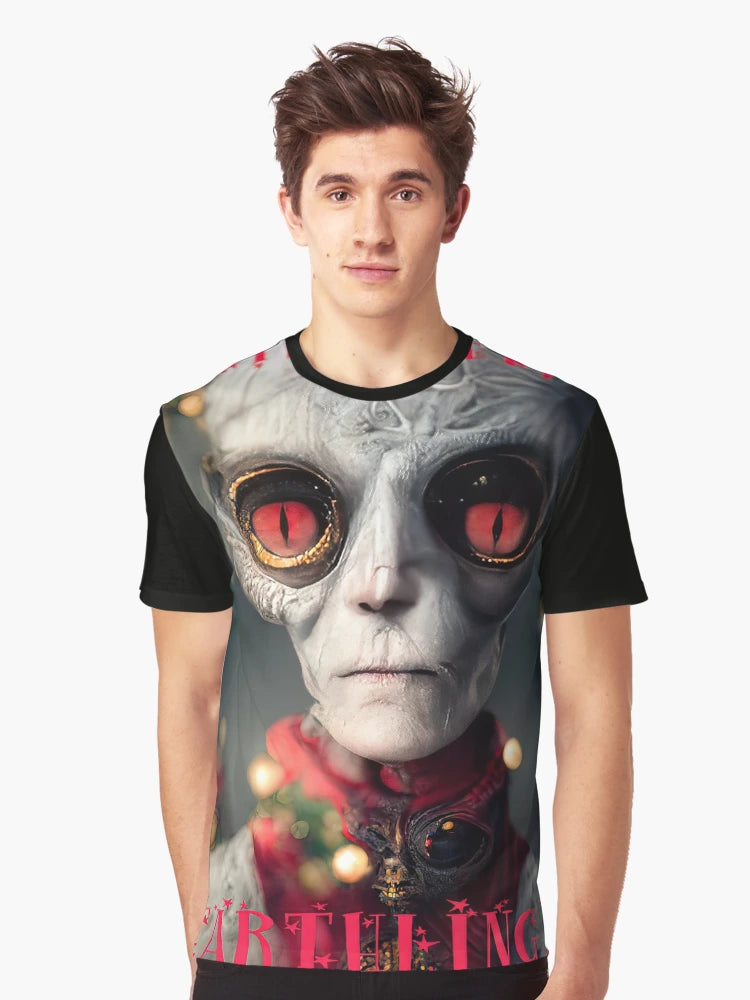 A fun Alien greetings Christmas card for Earthling's