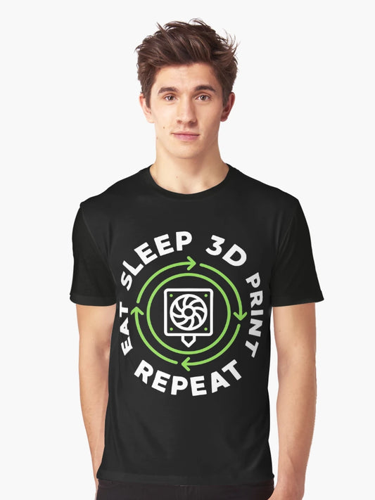 Eat Sleep 3D Print Repeat - 3D Printing creative design for Additive Manufacturing geeks