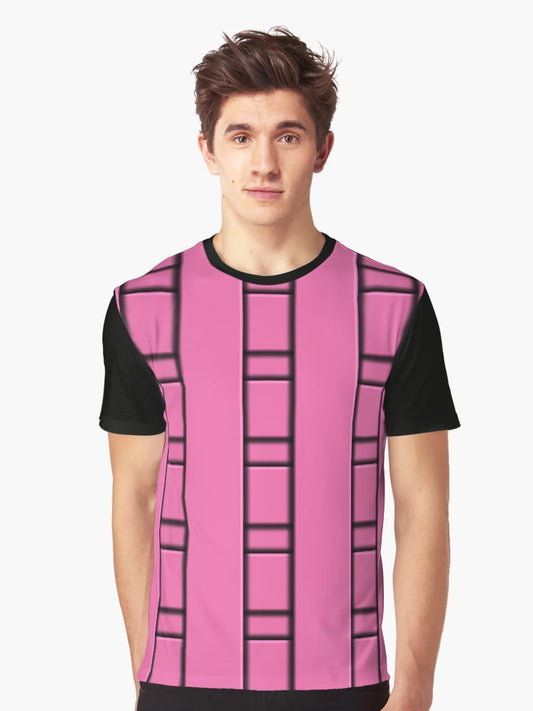 3D Pink Geometric Abstract Pattern