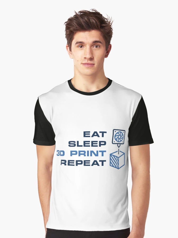 Eat Sleep 3D Print Repeat - 3D Printer Cute Design