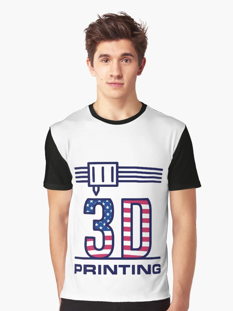 3D Printing USA Flag - I Love America and 3D Printer! Creative Patriotic Design