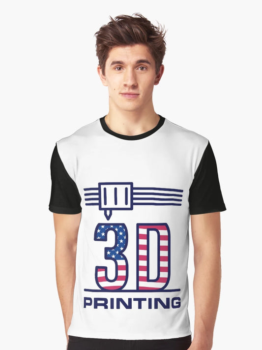 3D Printing USA Flag - I Love America and 3D Printer! Creative Patriotic Design