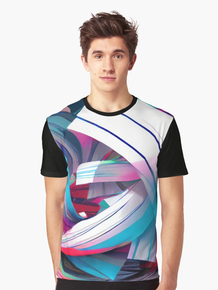 Abstract colorful shaped 3D