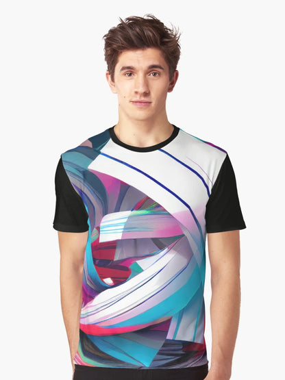 Abstract colorful shaped 3D