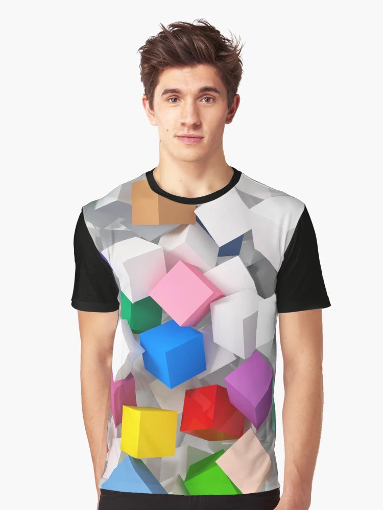 3D colored Candy cubes