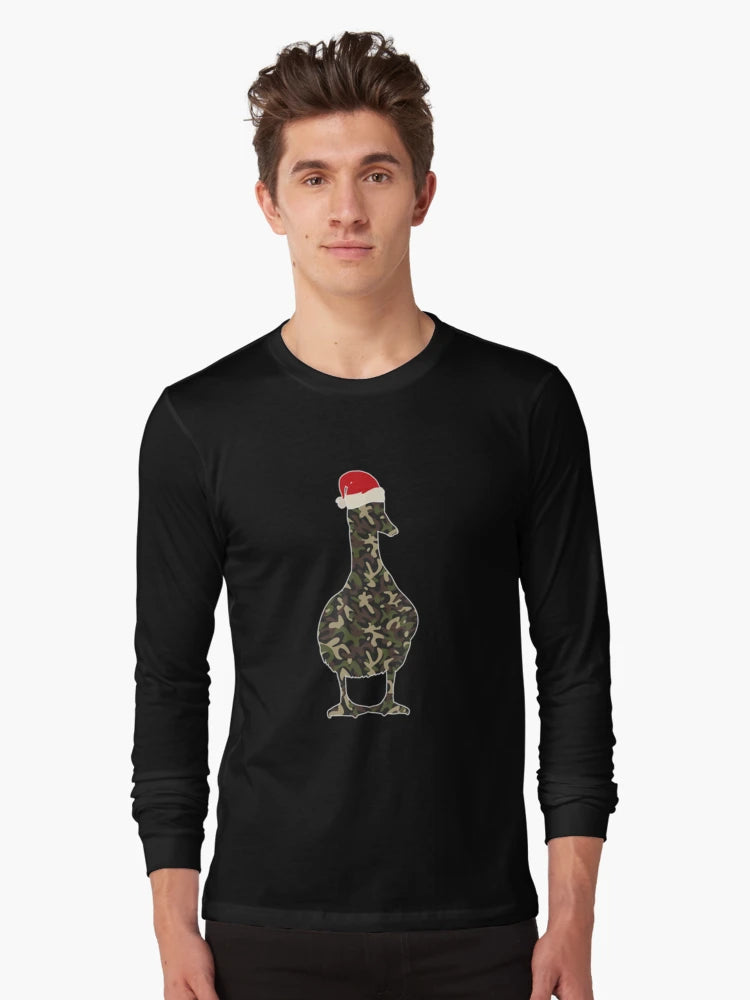 Duck Lover Christmas Camouflage Santa Pajamas Gift
