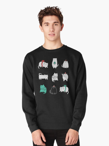 Fat Christmas cats