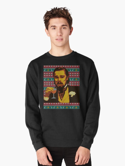 Leo Laughing Dank Meme Ugly Christmas Sweater Design Sweatshirt
