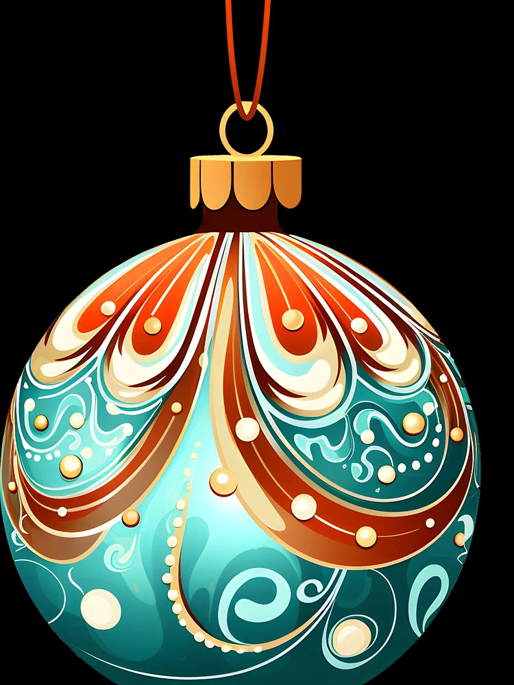 FESTIVE CHRISTMAS BULB COLORFUL
