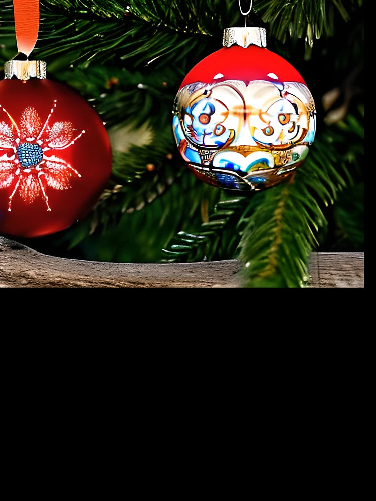 FESTIVE CHRISTMAS BULBS COLORFUL.