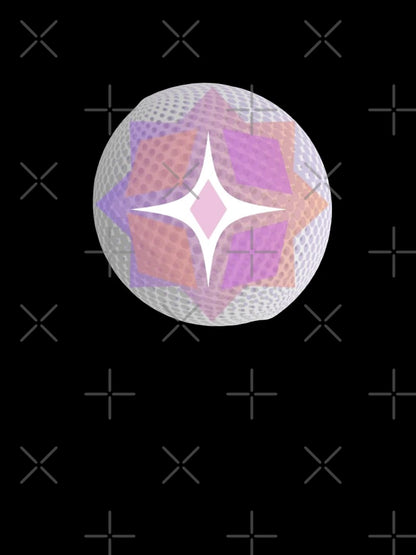 3D Polka Purple Grey Orange