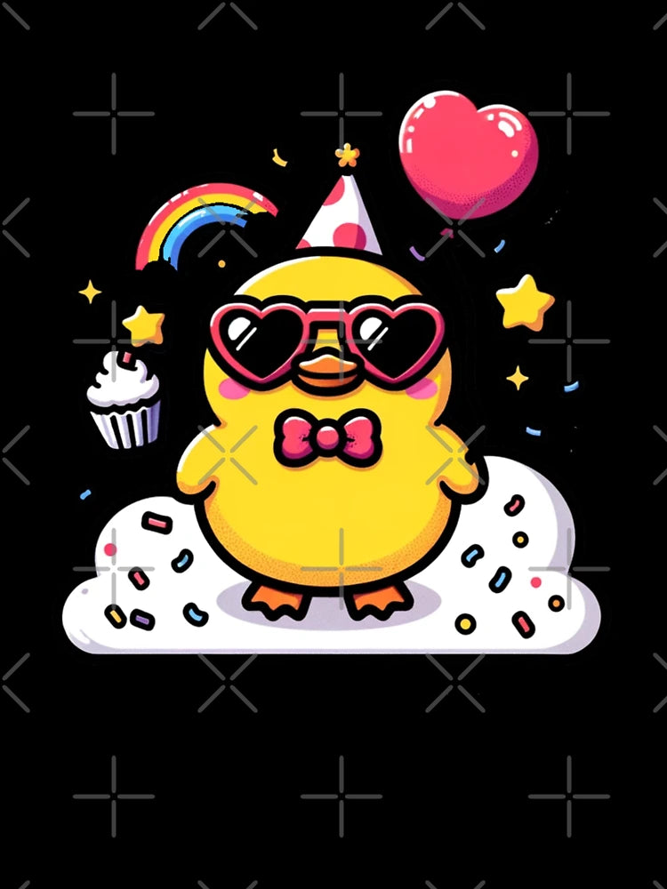 Duck cute 3d , cute cartoon duck, duck sticker, duck baby, animal stickers