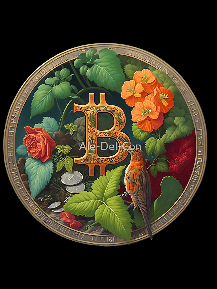 AI 3D Bitcoin Nature
