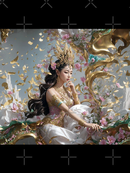 3D Angel with Thai Fine Arts Design