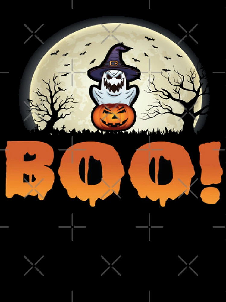 Evil Pumpkin Ghost Boo Halloween