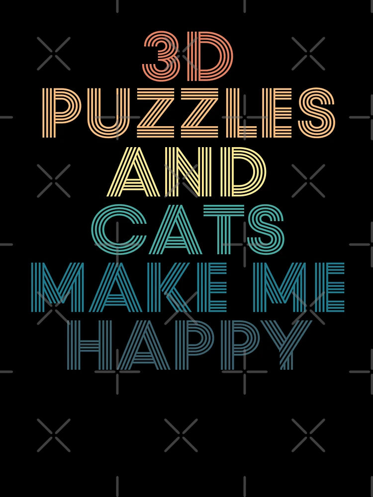 3d Puzzles And Cats Make Me Happy