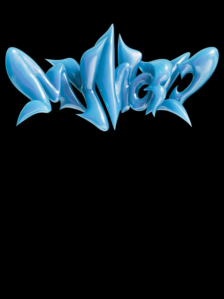 aespa - MY WORLD - 3D Logo (Blue)