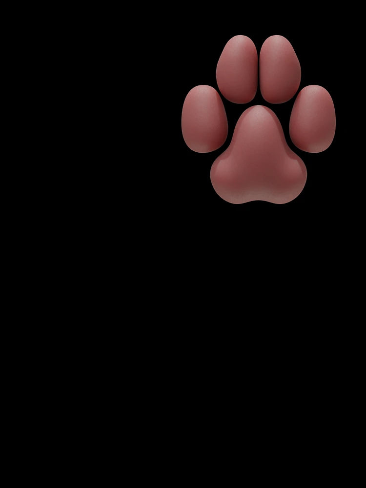 Domestic Dog-styled 3D Pawpad Design (Pinkish)