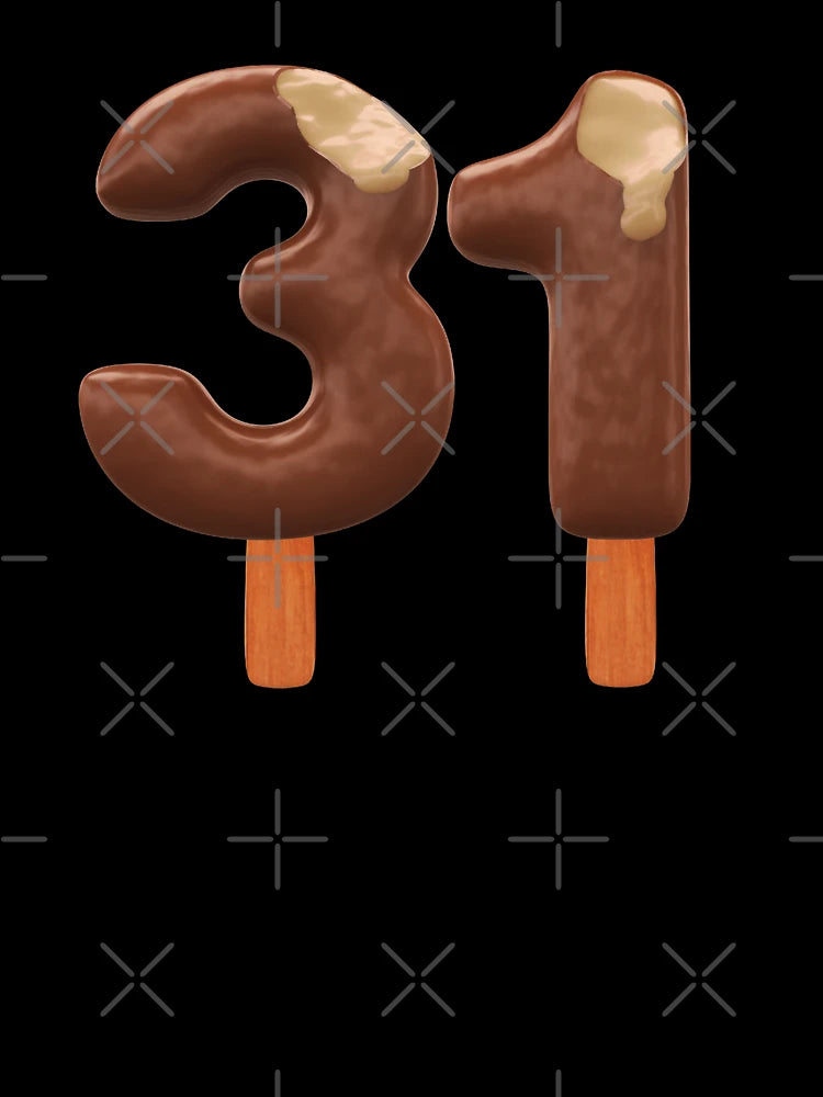 31 Ice Cream Thirty One Number 3d Chocolate