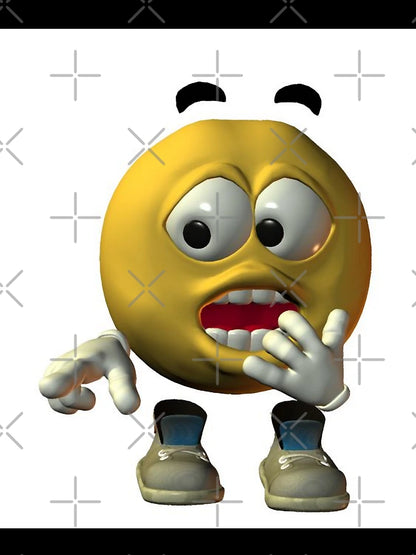 3D surprised emoji