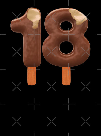 18 Ice Cream Eightteen Number 3d Chocolate