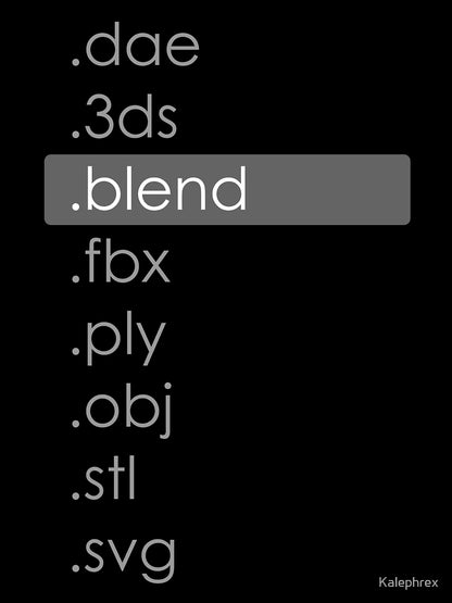 .blend (Blender File Format)