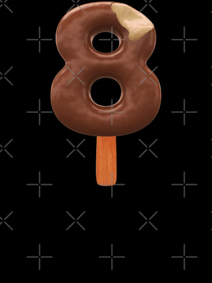 8 Ice Cream Eight Number 3d Chocolate