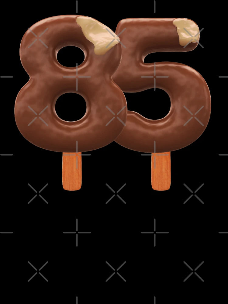85 Ice Cream Eighty Five Number 3d Chocolate