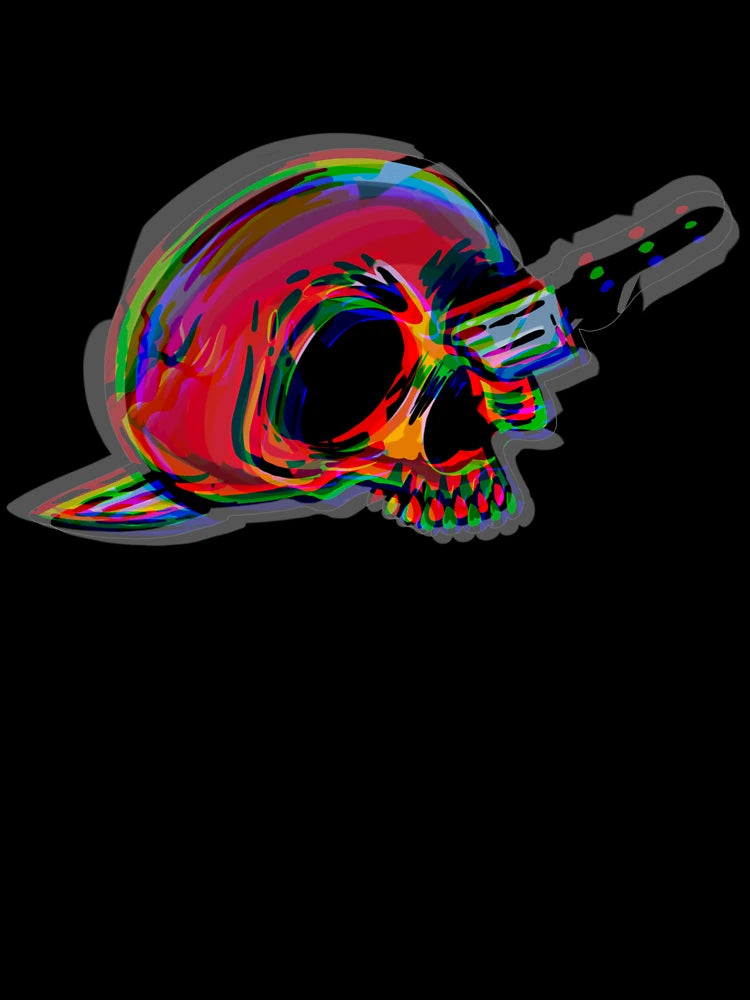 3D Skull Dagger tattoo old school