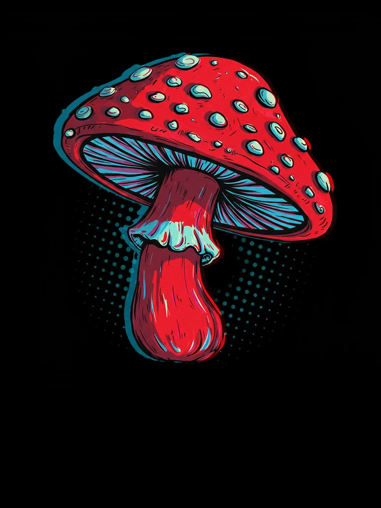 3D Colorshift Mushroom