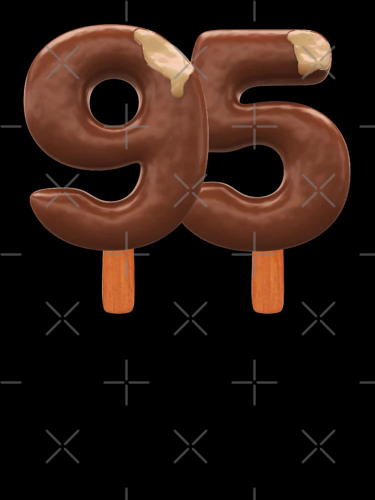 95 Ice Cream Ninenty Five Number 3d Chocolate