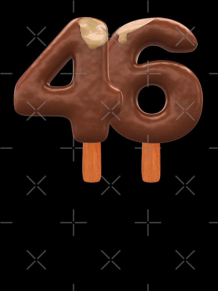 46 Ice Cream Fourty Six Number 3d Chocolate