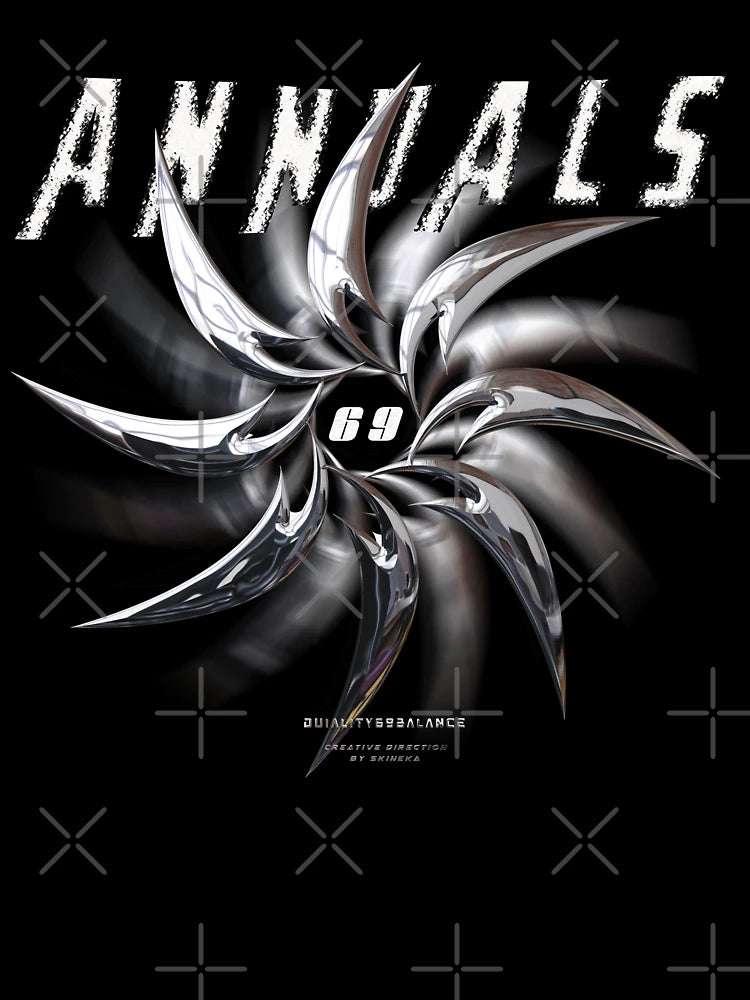 3d chrome Aesthetic grunge annuals flower