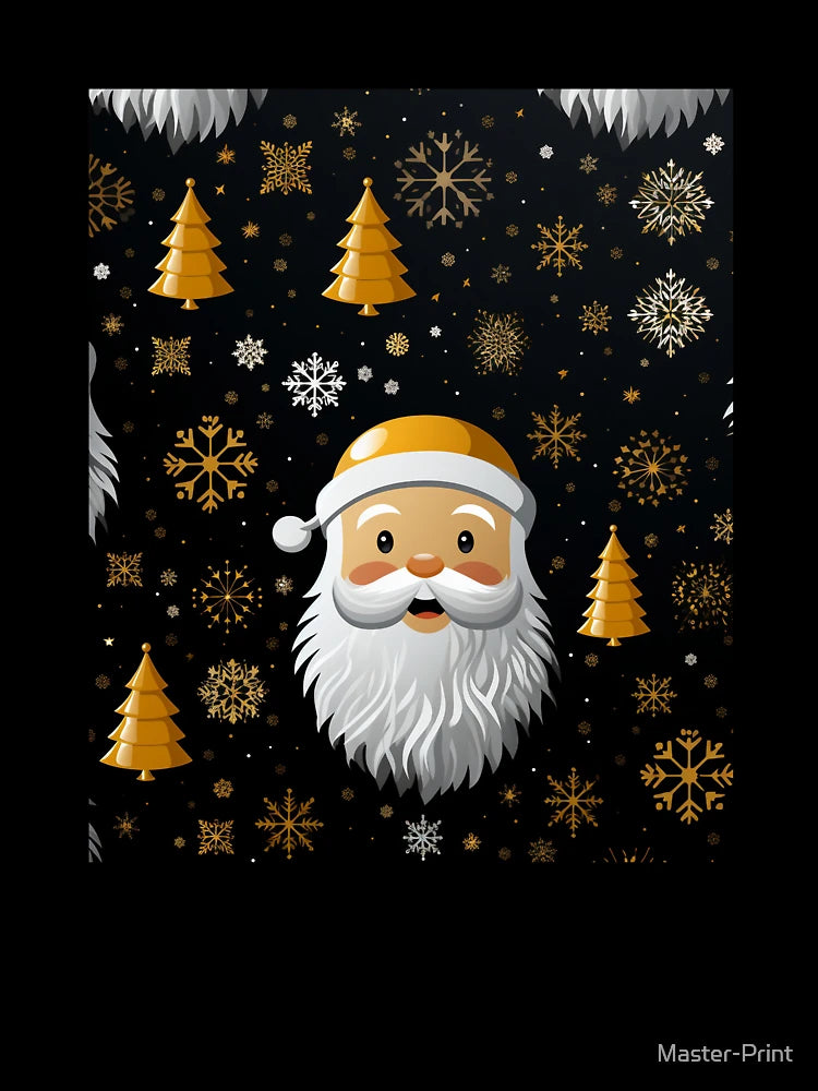 Festive Christmas Designs - Colorful Santa Clauses