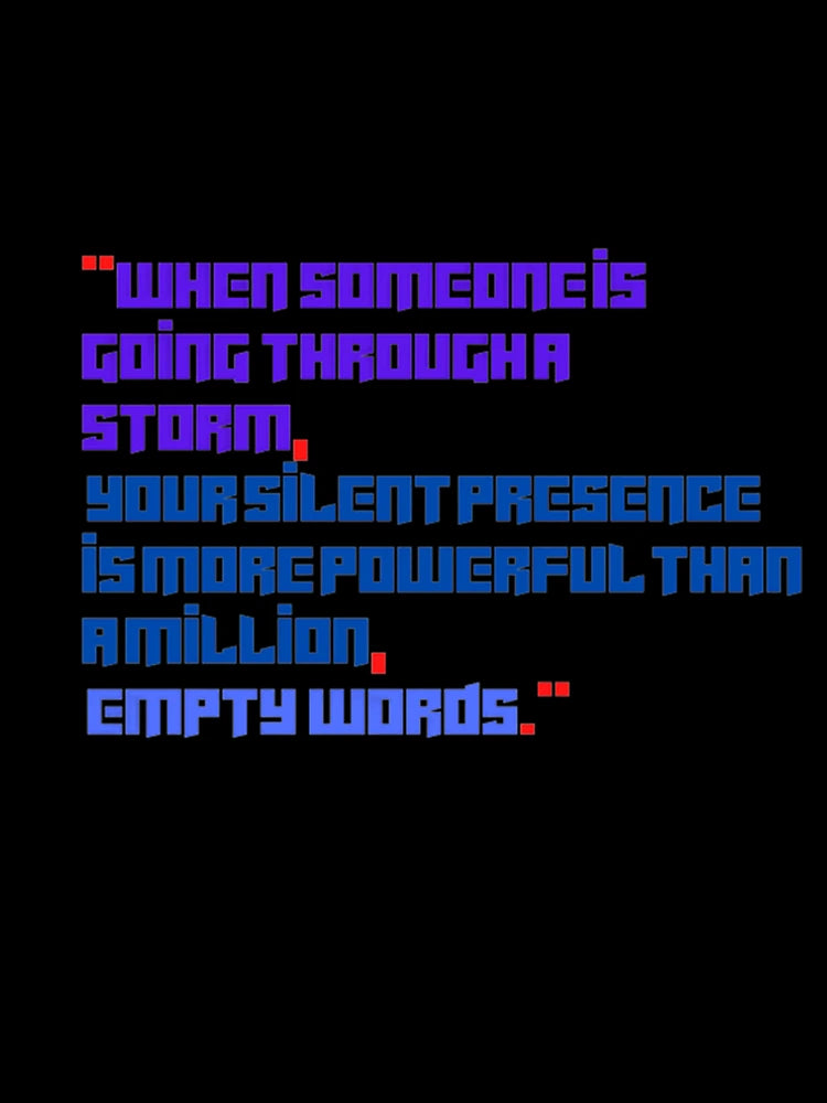 Empty Words, good saying