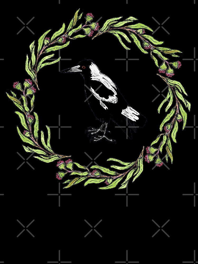 eucalyptus magpie wreath