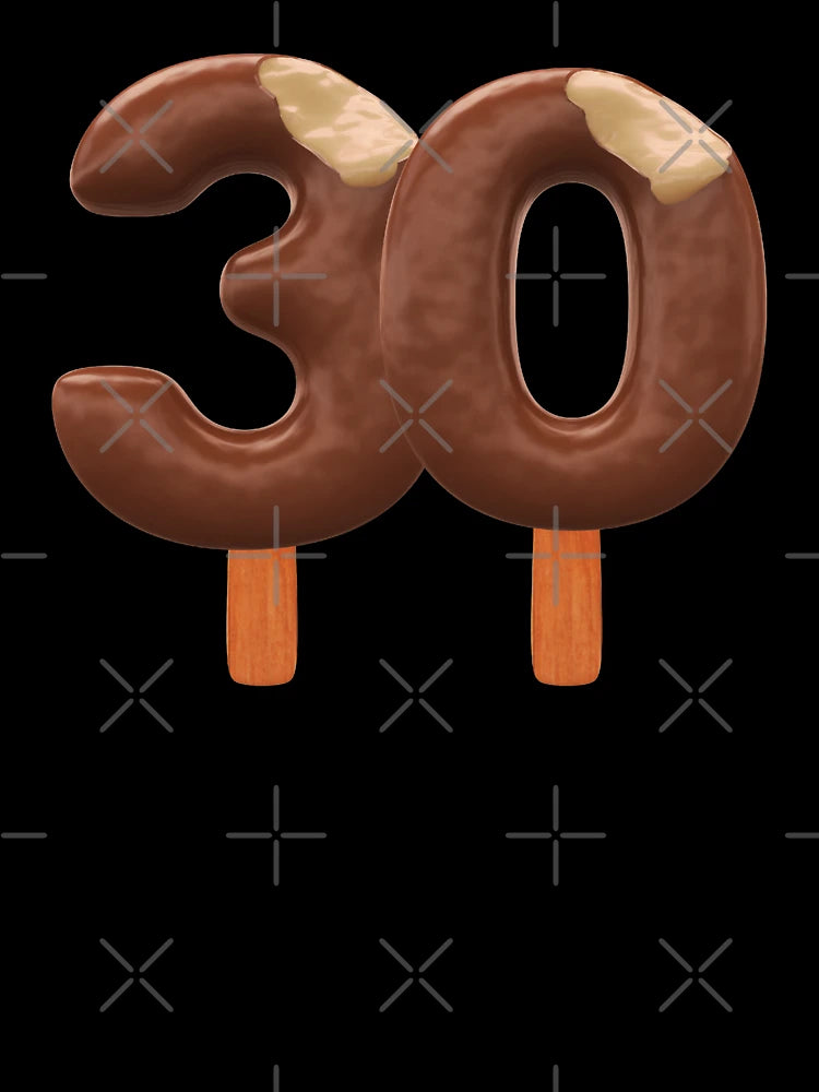 30 Ice Cream Thirty Number 3d Chocolate