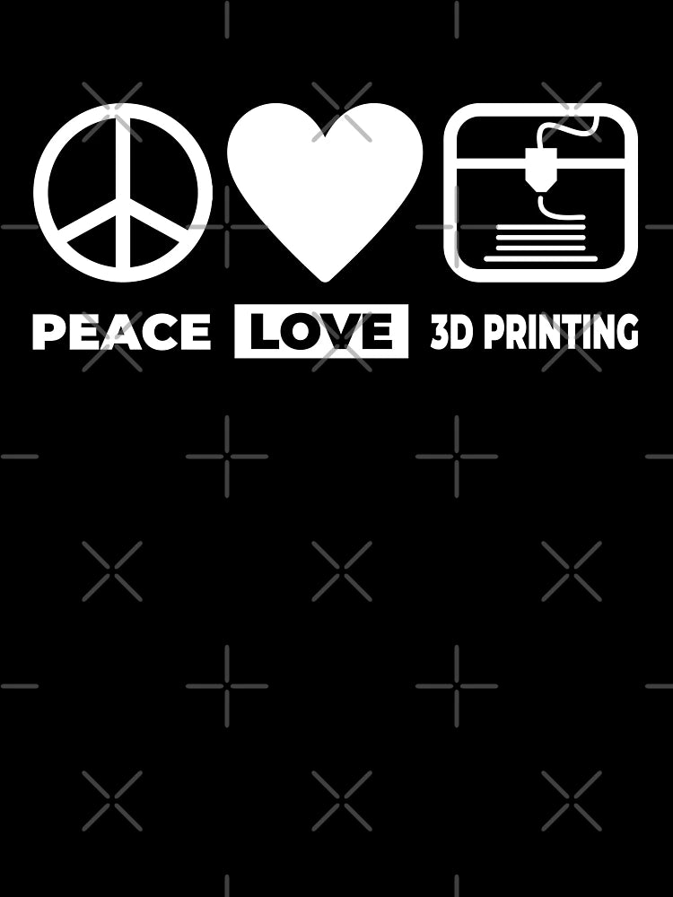 3D Printer Funny 3D Printer Peace Love 3D Printing