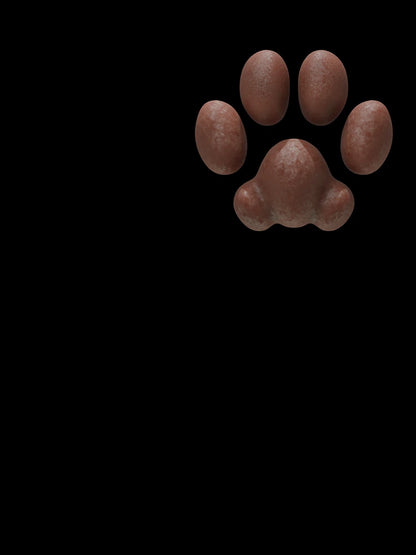 Domestic Cat-styled 3D Pawpad Design (Brown)