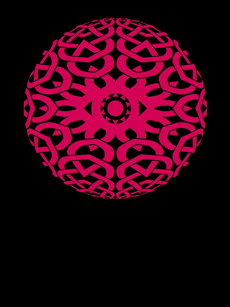 3D Celtic Sphere Design with Eye at the Center