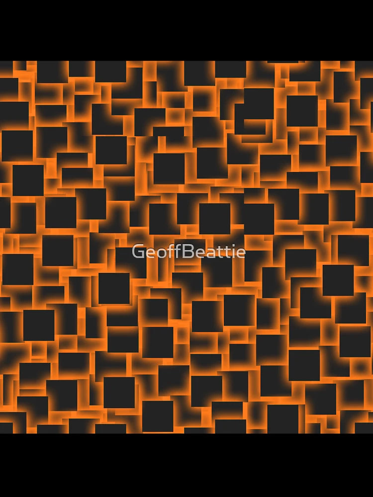 3d squares on glowing peach backdrop