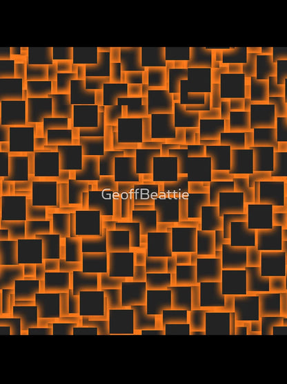 3d squares on glowing peach backdrop