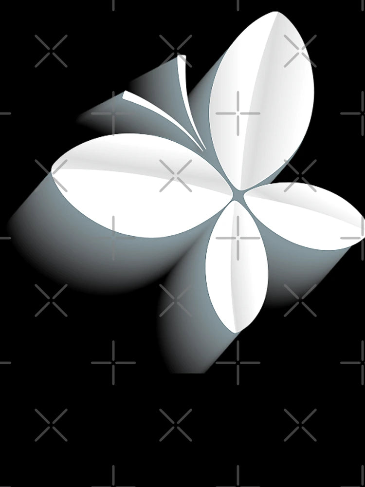 3D White Butterfly