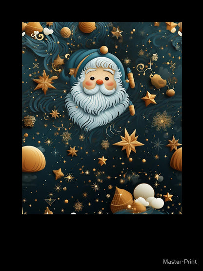 Festive Christmas Designs - Colorful Santa Clauses